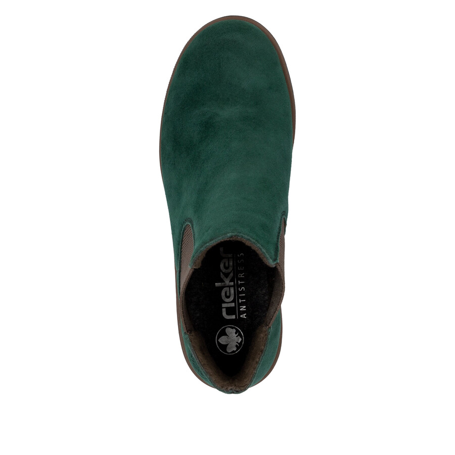 bottes élastiques vertes pour femmes rieker 79265-55