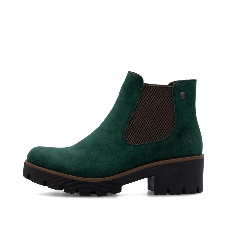 bottes élastiques vertes pour femmes rieker 79265-55