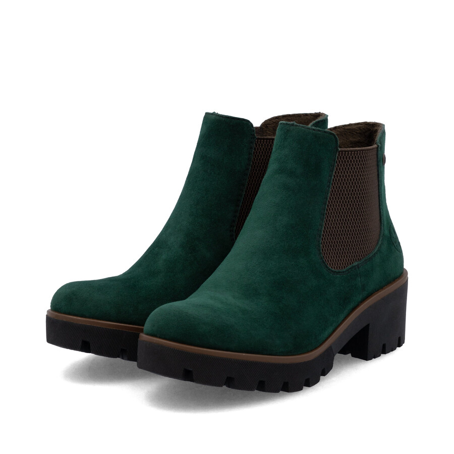 bottes élastiques vertes pour femmes rieker 79265-55