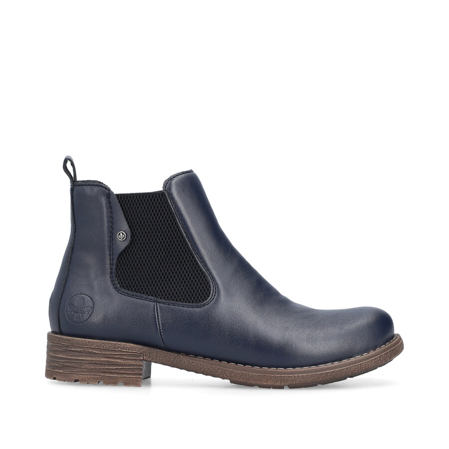 bottes élastiques bleues pour femmes rieker 79450-14
