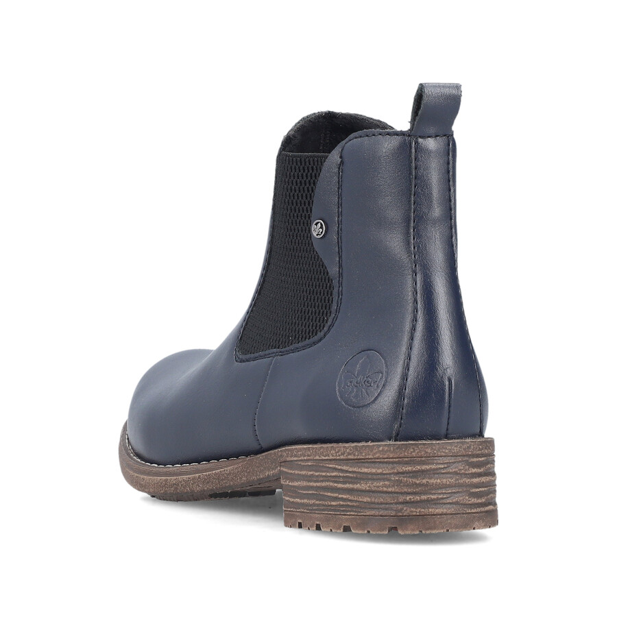 bottes élastiques bleues pour femmes rieker 79450-14