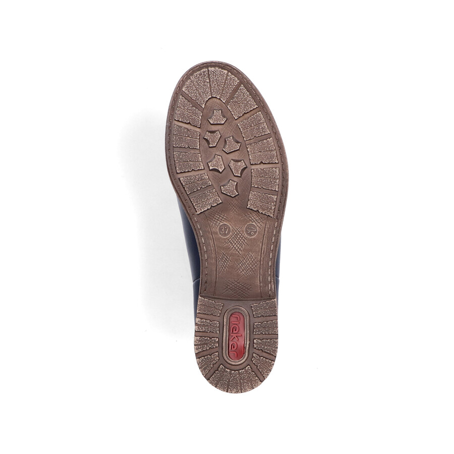 bottes élastiques bleues pour femmes rieker 79450-14
