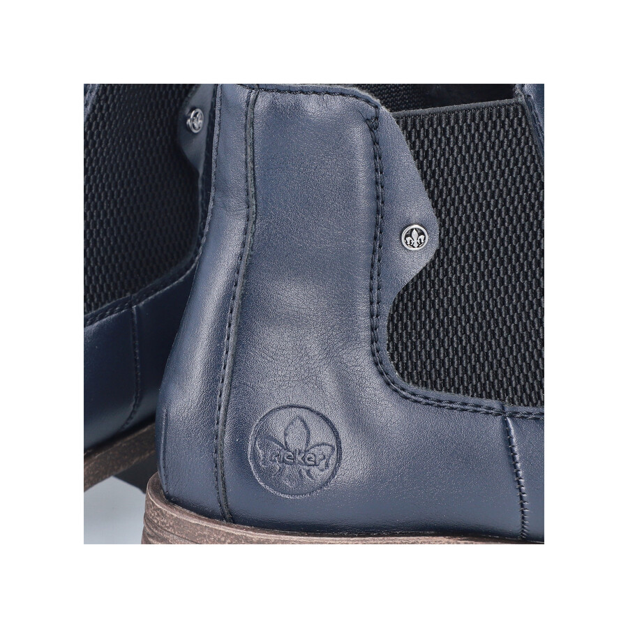 bottes élastiques bleues pour femmes rieker 79450-14