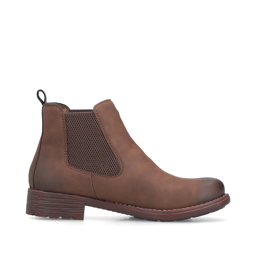 bottes élastiques marron pour femmes rieker 79450-24