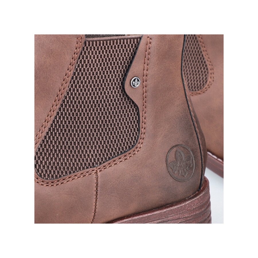 bottes élastiques marron pour femmes rieker 79450-24