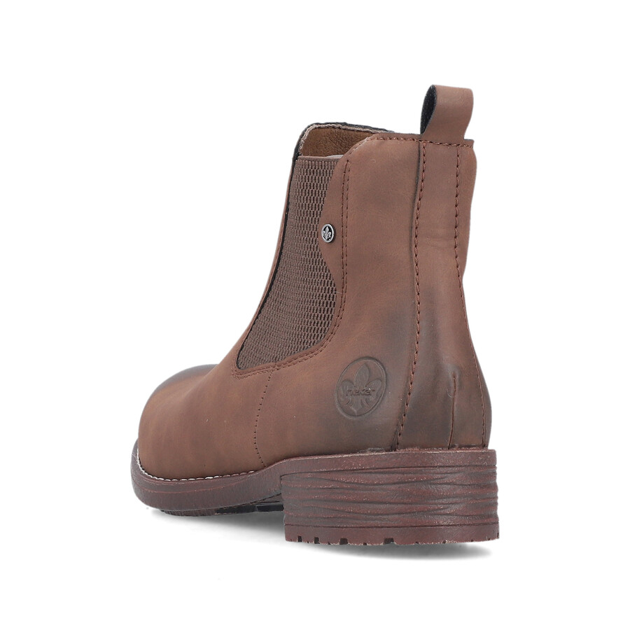 bottes élastiques marron pour femmes rieker 79450-24