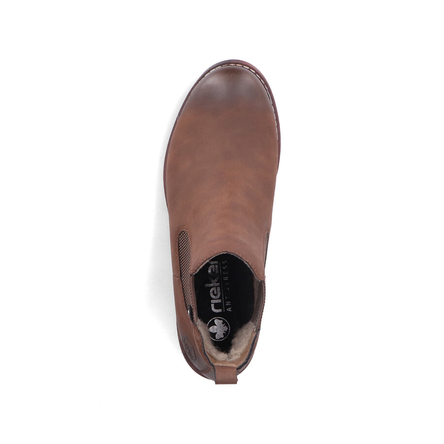 bottes élastiques marron pour femmes rieker 79450-24