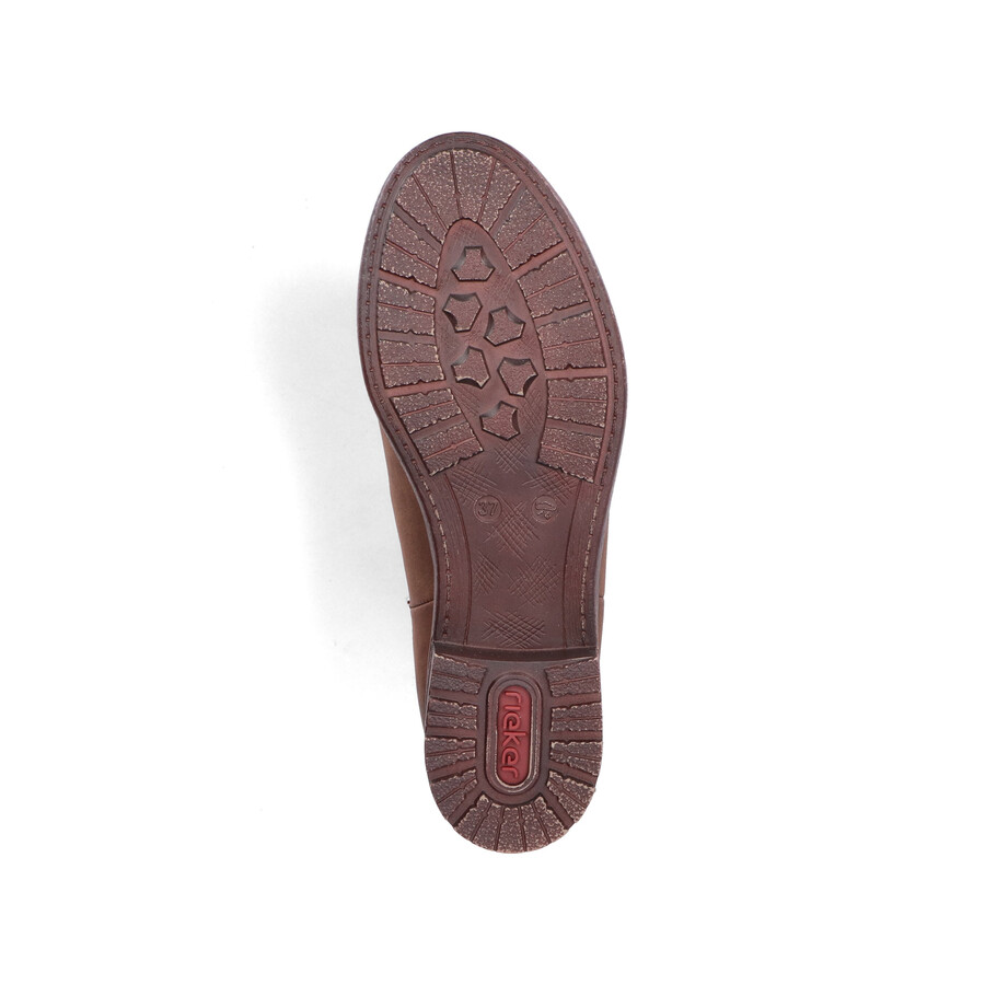 bottes élastiques marron pour femmes rieker 79450-24