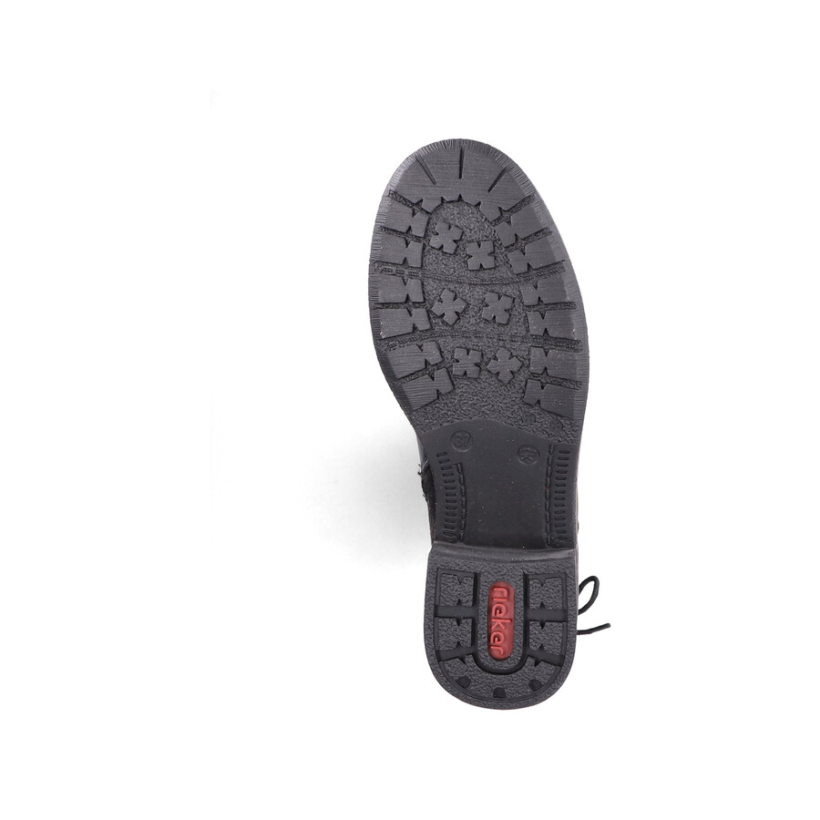 bottes noires à fermeture éclair pour femmes rieker 94693-00