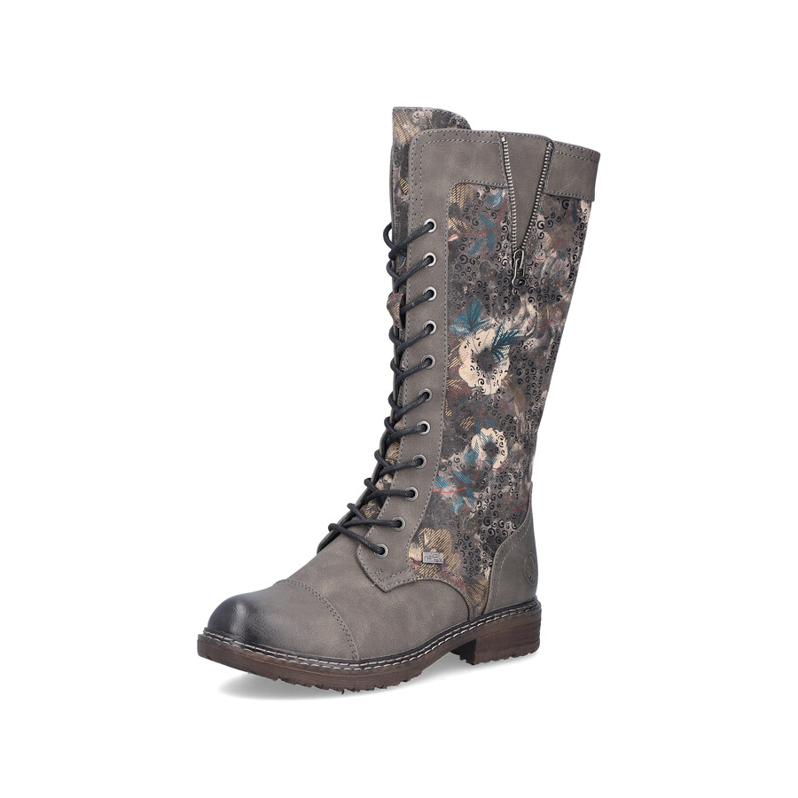 bottes à fermeture éclair multiples pour femmes rieker 94731-90