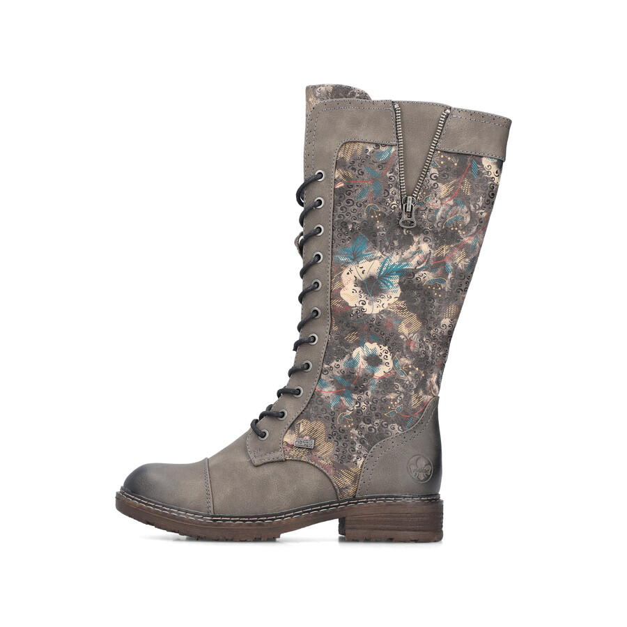 bottes à fermeture éclair multiples pour femmes rieker 94731-90
