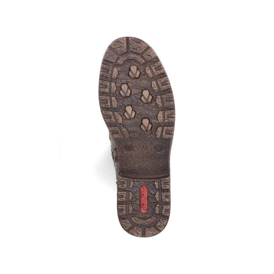 bottes à fermeture éclair multiples pour femmes rieker 94731-90
