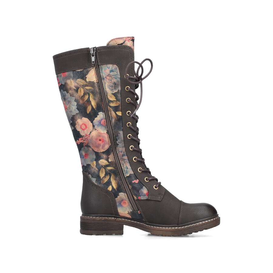 bottes à fermeture éclair multiples pour femmes rieker 94731-91