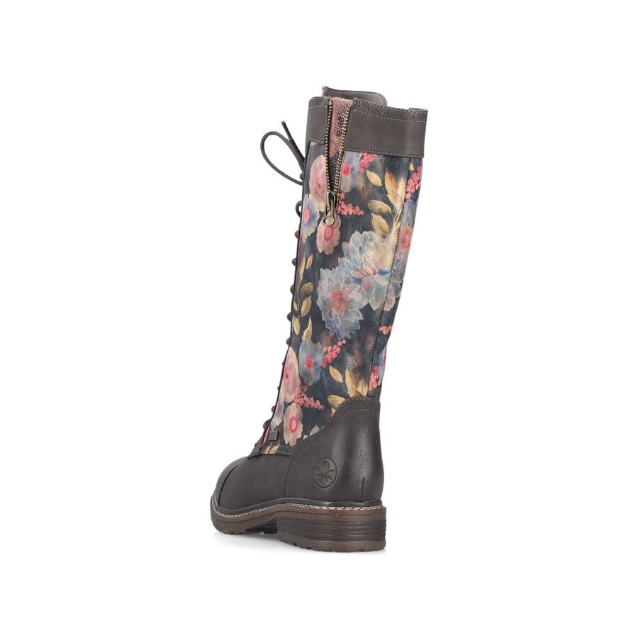 bottes à fermeture éclair multiples pour femmes rieker 94731-91