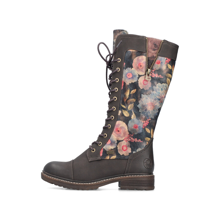 bottes à fermeture éclair multiples pour femmes rieker 94731-91