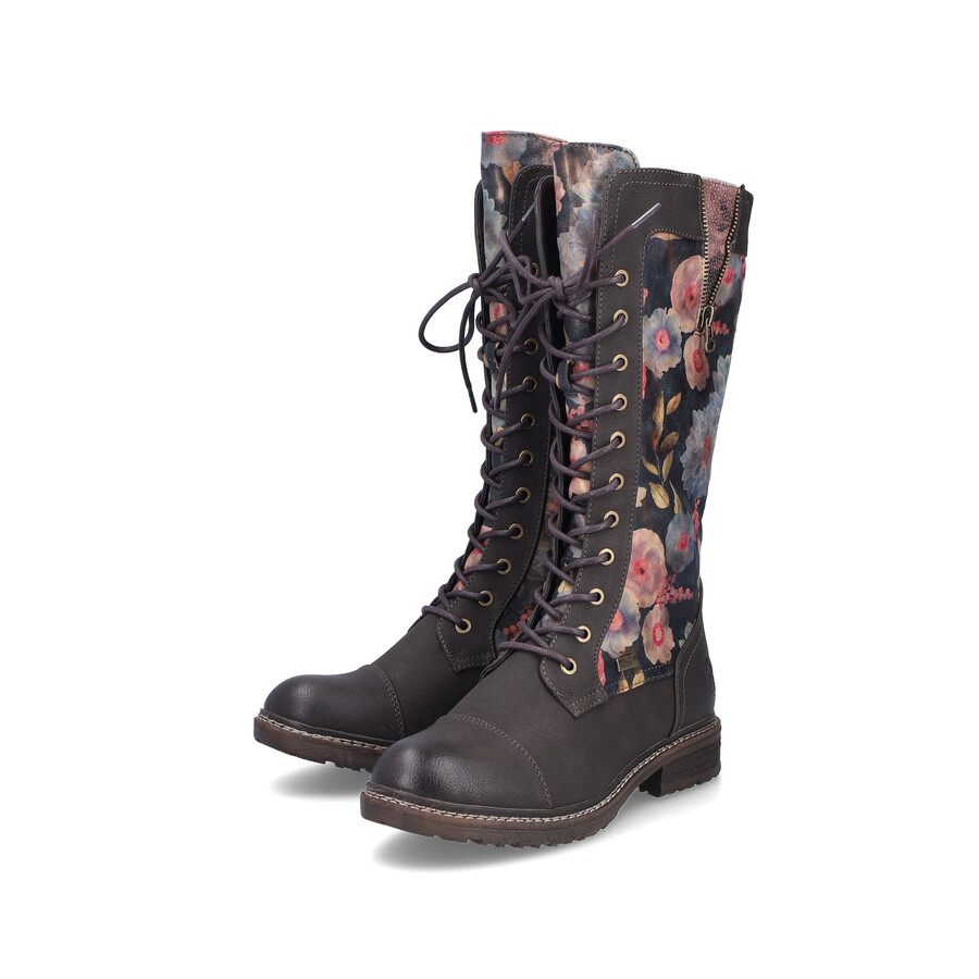 bottes à fermeture éclair multiples pour femmes rieker 94731-91