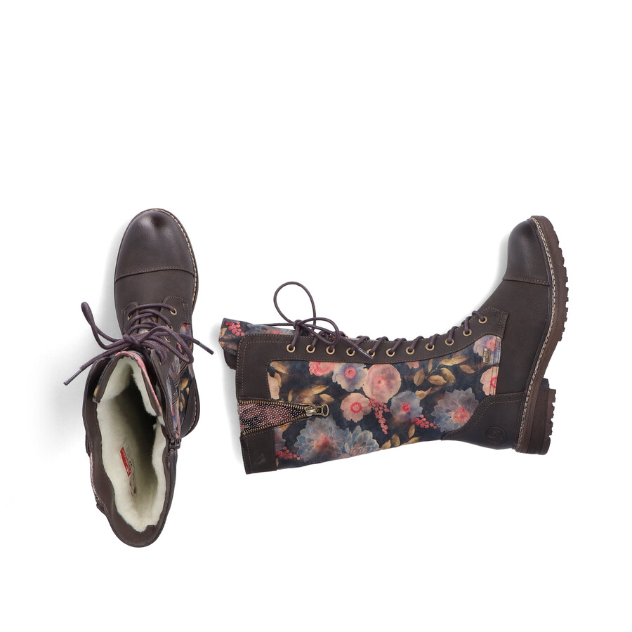 bottes à fermeture éclair multiples pour femmes rieker 94731-91