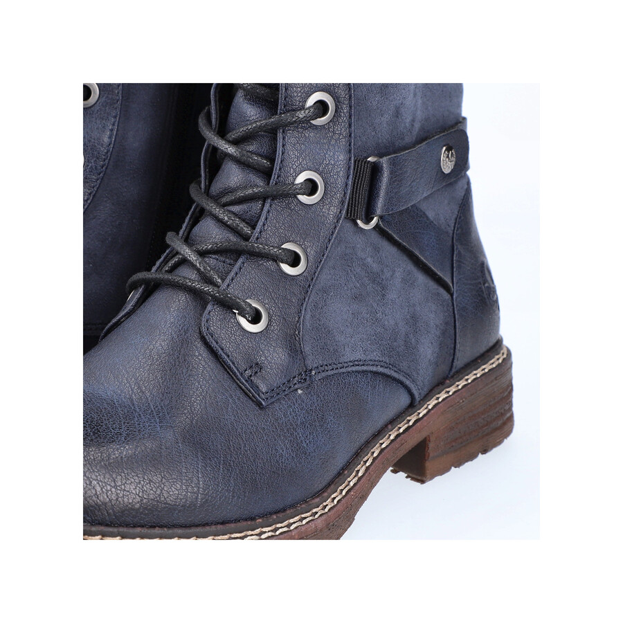 bottes bleues à fermeture éclair pour femmes rieker 94732-14