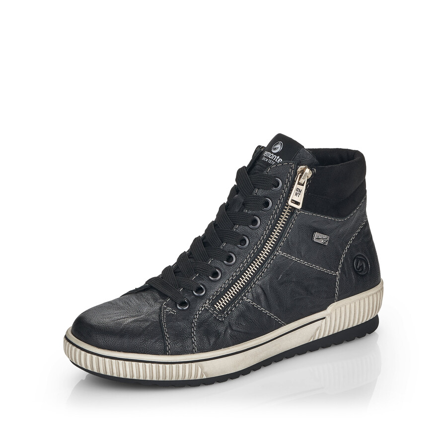 bottes noires à fermeture éclair pour femmes remonte d0772-01