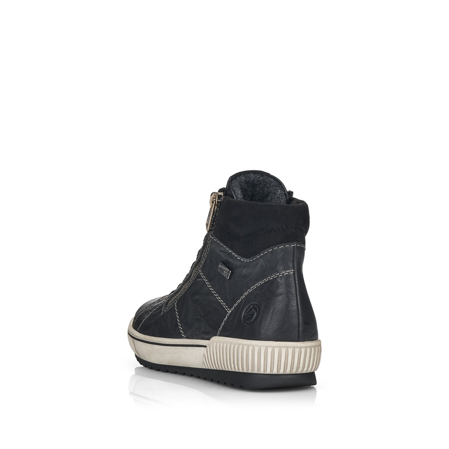 bottes noires à fermeture éclair pour femmes remonte d0772-01