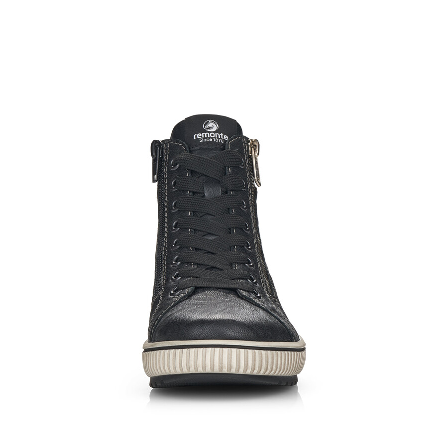 bottes noires à fermeture éclair pour femmes remonte d0772-01
