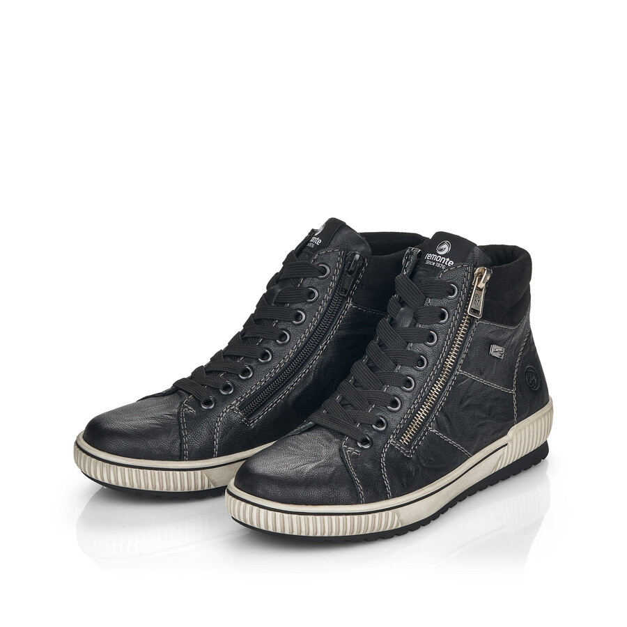 bottes noires à fermeture éclair pour femmes remonte d0772-01
