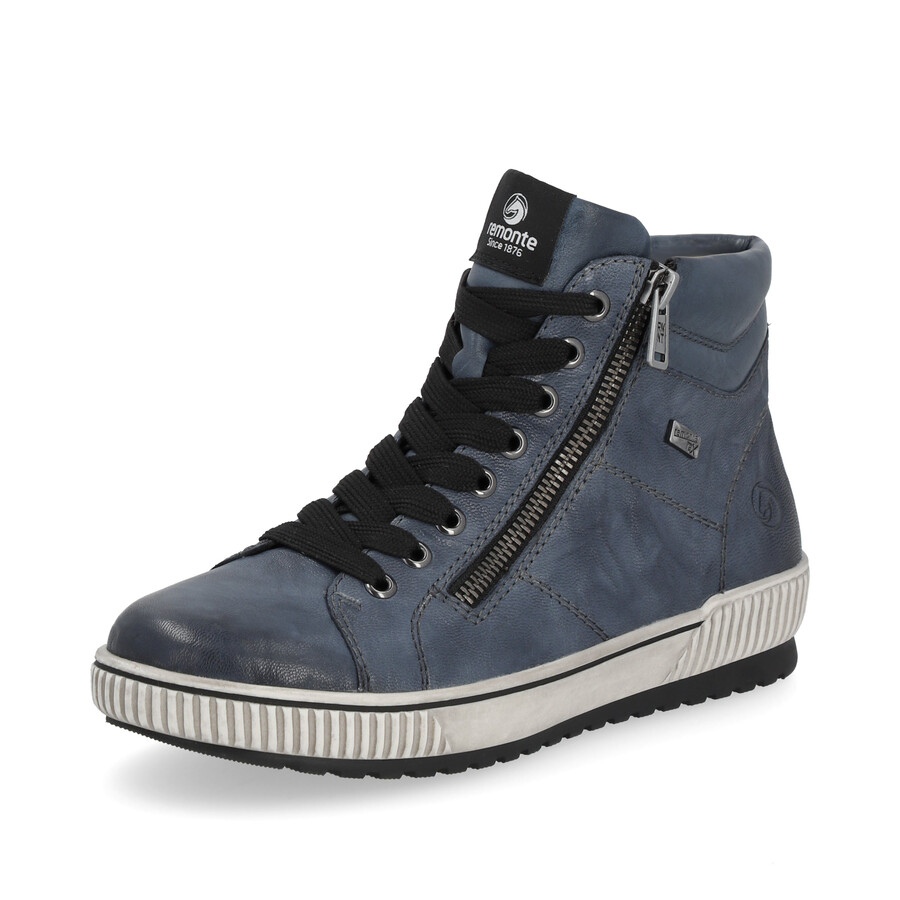 bottes bleues à fermeture éclair pour femmes remonte d0772-14