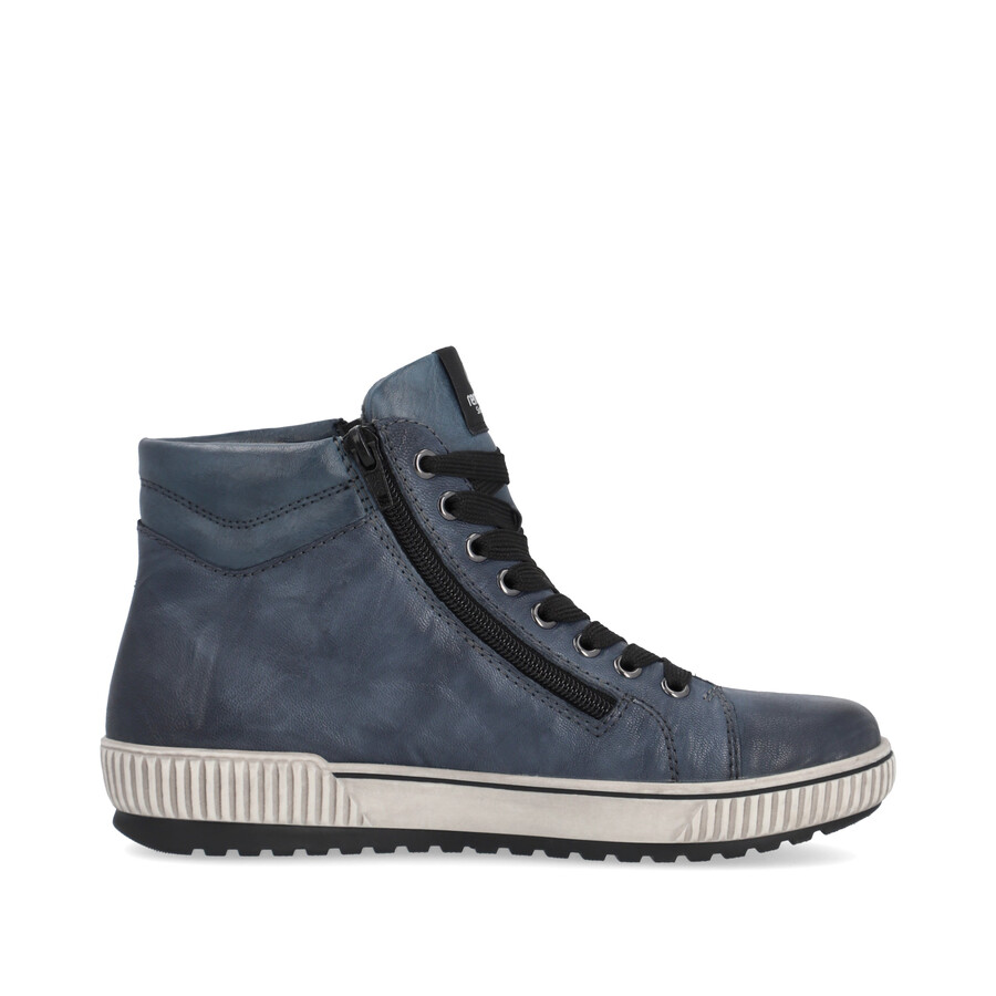 bottes bleues à fermeture éclair pour femmes remonte d0772-14