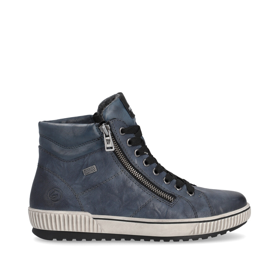 bottes bleues à fermeture éclair pour femmes remonte d0772-14