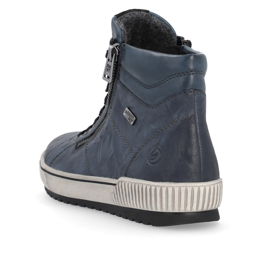 bottes bleues à fermeture éclair pour femmes remonte d0772-14