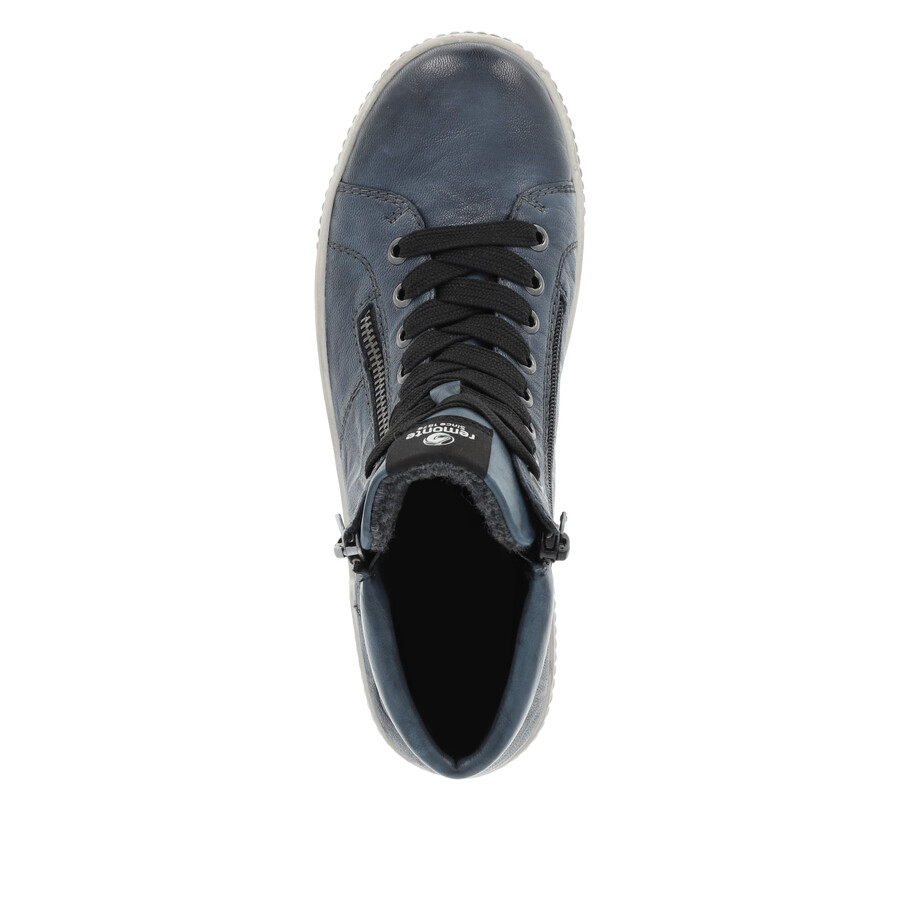bottes bleues à fermeture éclair pour femmes remonte d0772-14