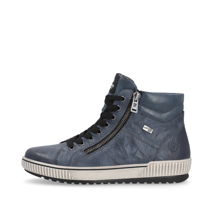 bottes bleues à fermeture éclair pour femmes remonte d0772-14
