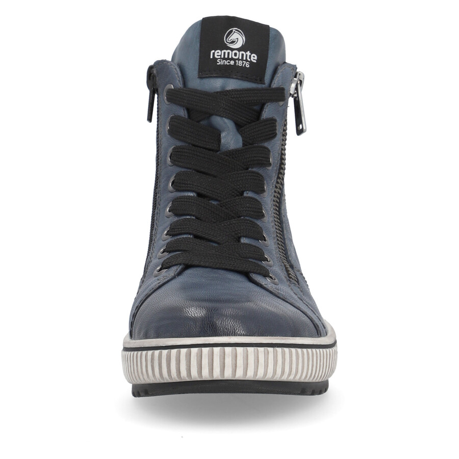 bottes bleues à fermeture éclair pour femmes remonte d0772-14