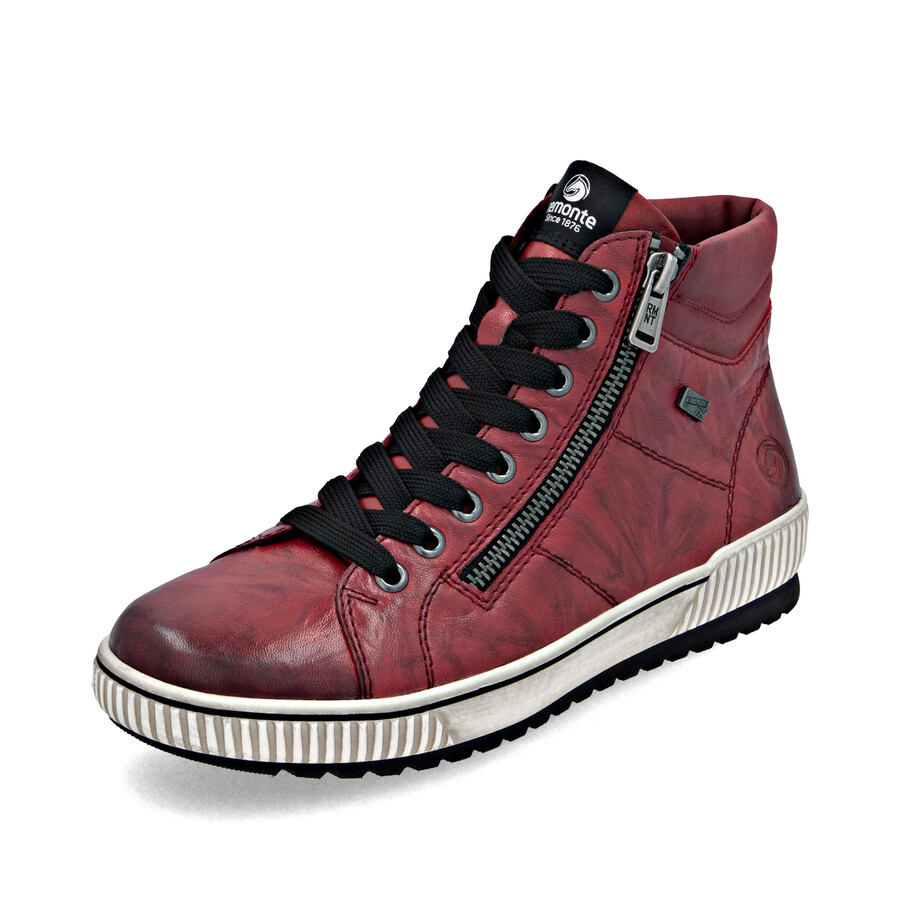 bottes rouges à fermeture éclair pour femmes remonte d0772-36
