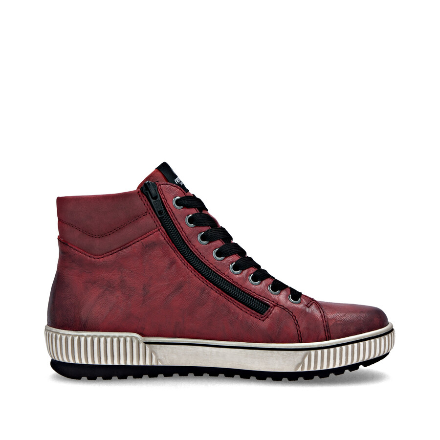bottes rouges à fermeture éclair pour femmes remonte d0772-36
