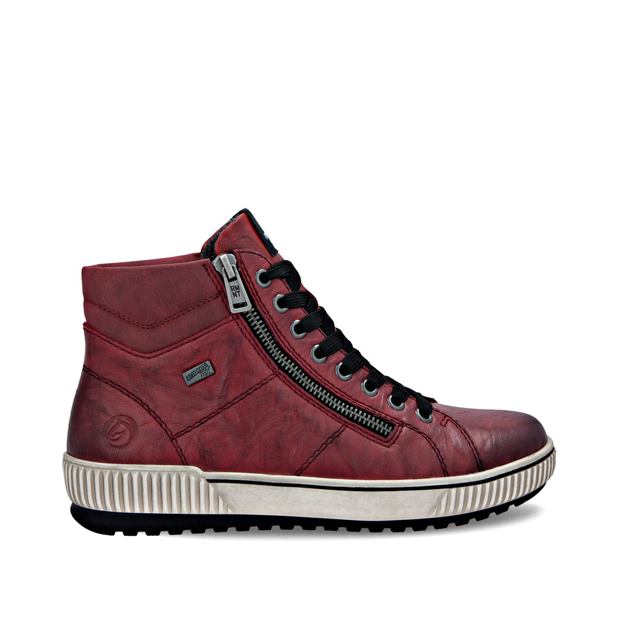 bottes rouges à fermeture éclair pour femmes remonte d0772-36