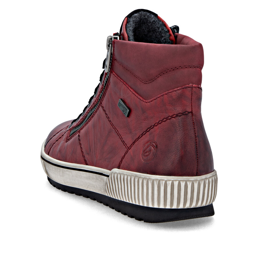bottes rouges à fermeture éclair pour femmes remonte d0772-36