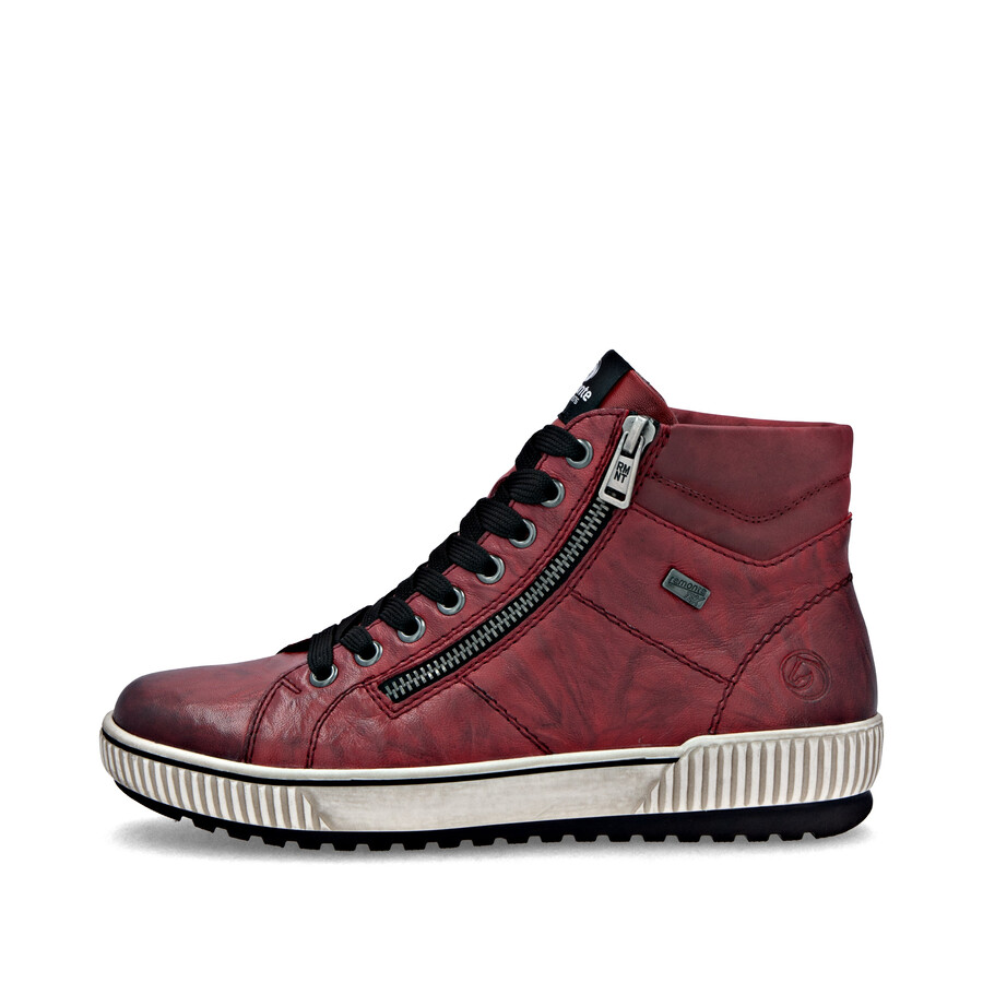 bottes rouges à fermeture éclair pour femmes remonte d0772-36