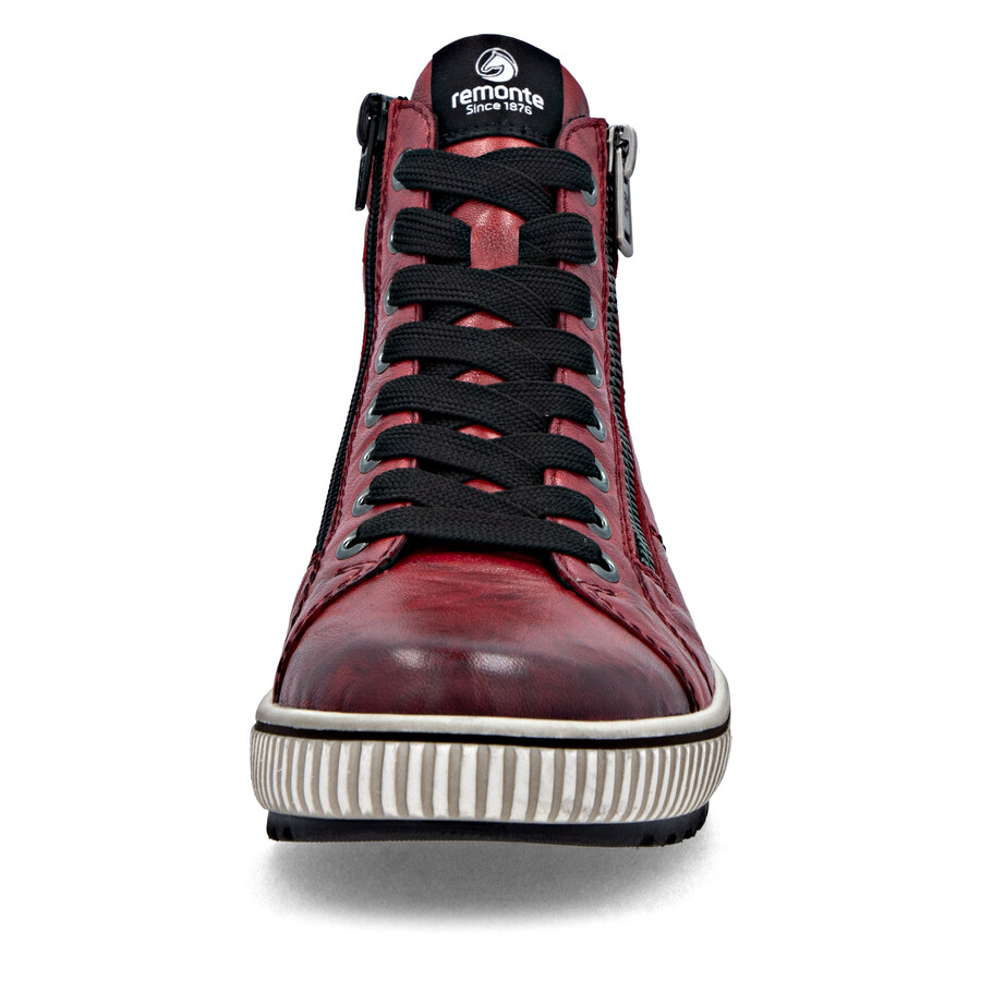 bottes rouges à fermeture éclair pour femmes remonte d0772-36