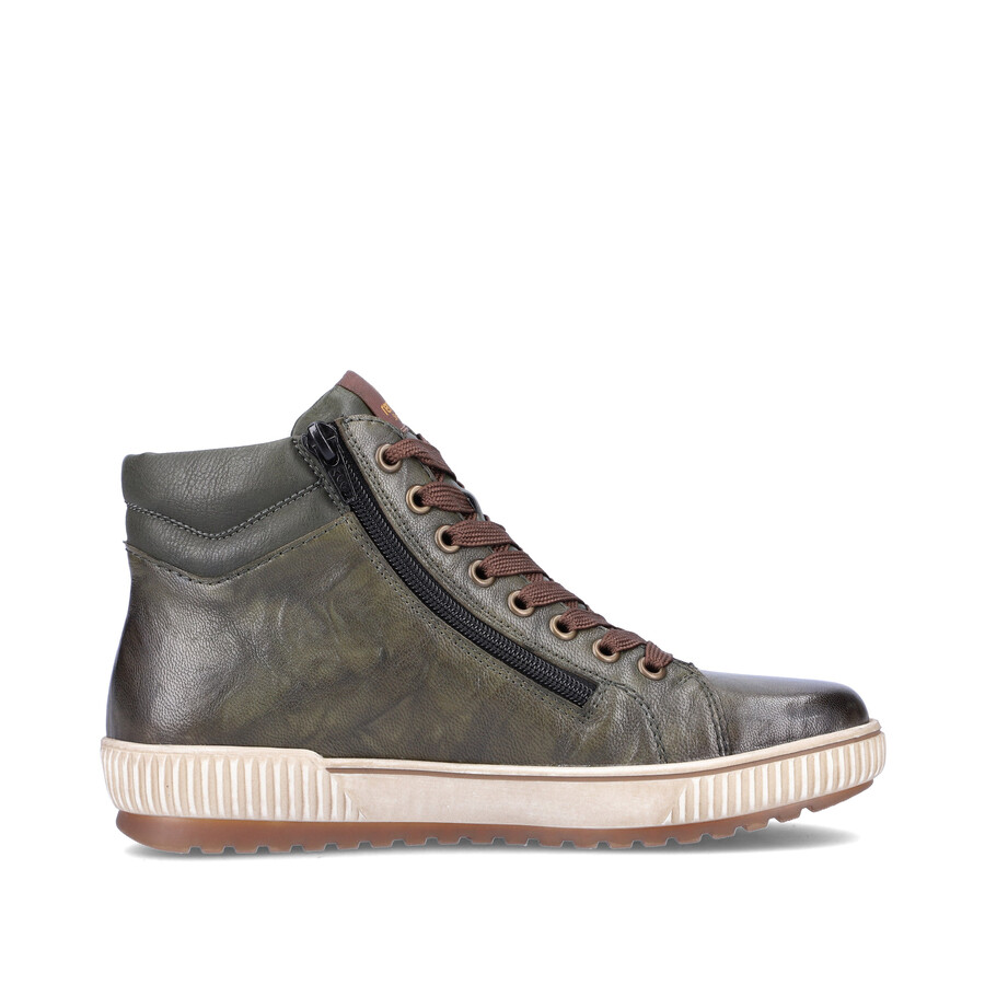 bottes vertes à fermeture éclair pour femmes remonte d0772-52