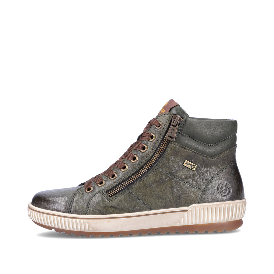 bottes vertes à fermeture éclair pour femmes remonte d0772-52
