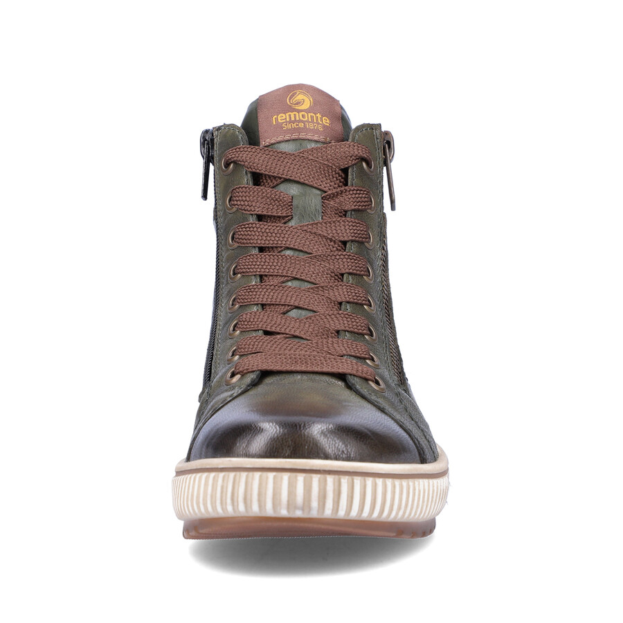 bottes vertes à fermeture éclair pour femmes remonte d0772-52