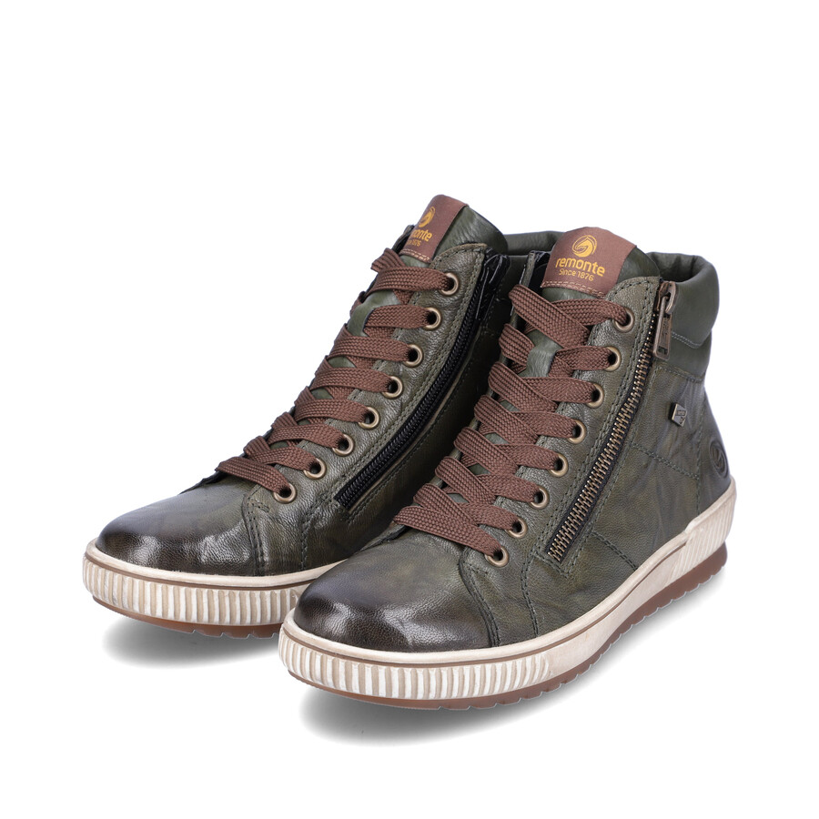 bottes vertes à fermeture éclair pour femmes remonte d0772-52