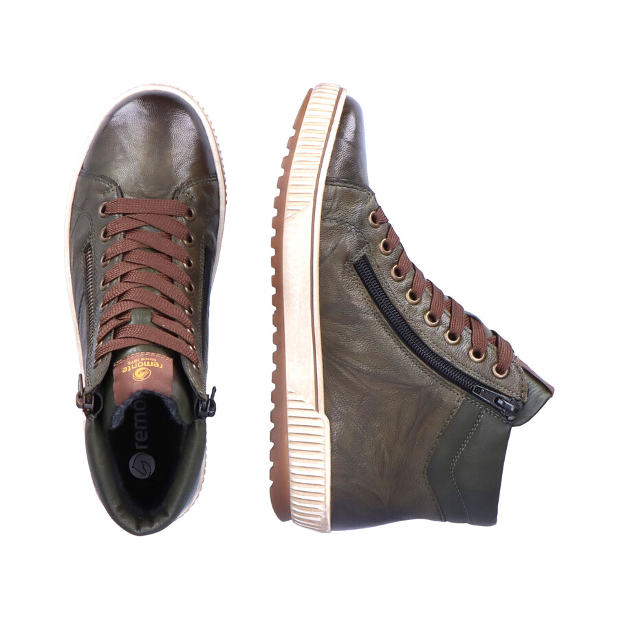 bottes vertes à fermeture éclair pour femmes remonte d0772-52