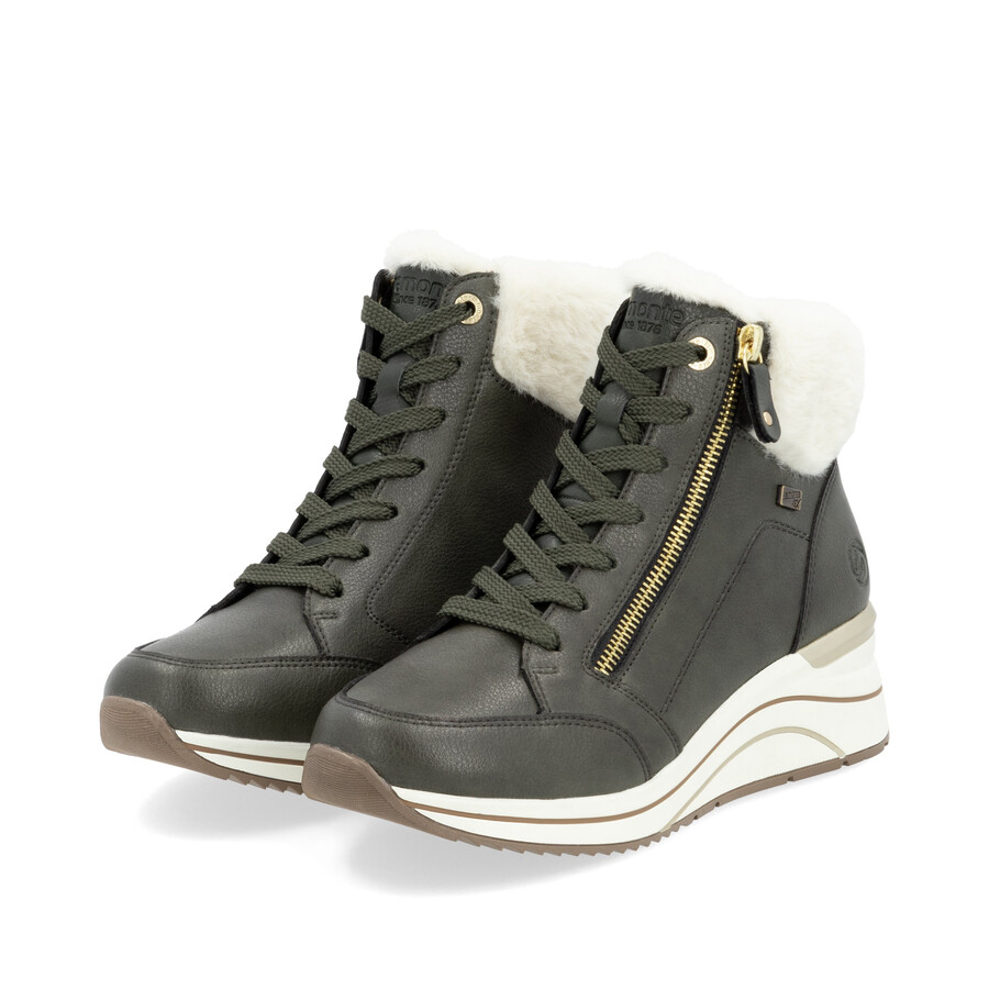 bottes vertes à fermeture éclair pour femmes remonte d0t77-52