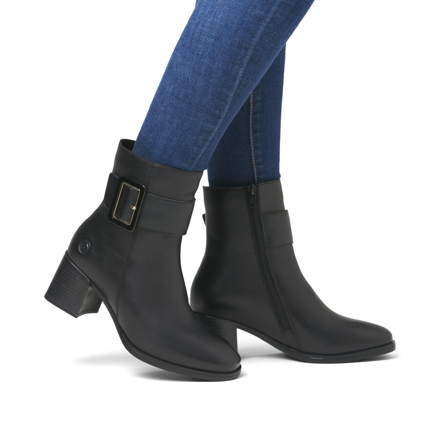 bottes noires à fermeture éclair pour femmes remonte d0v80-00