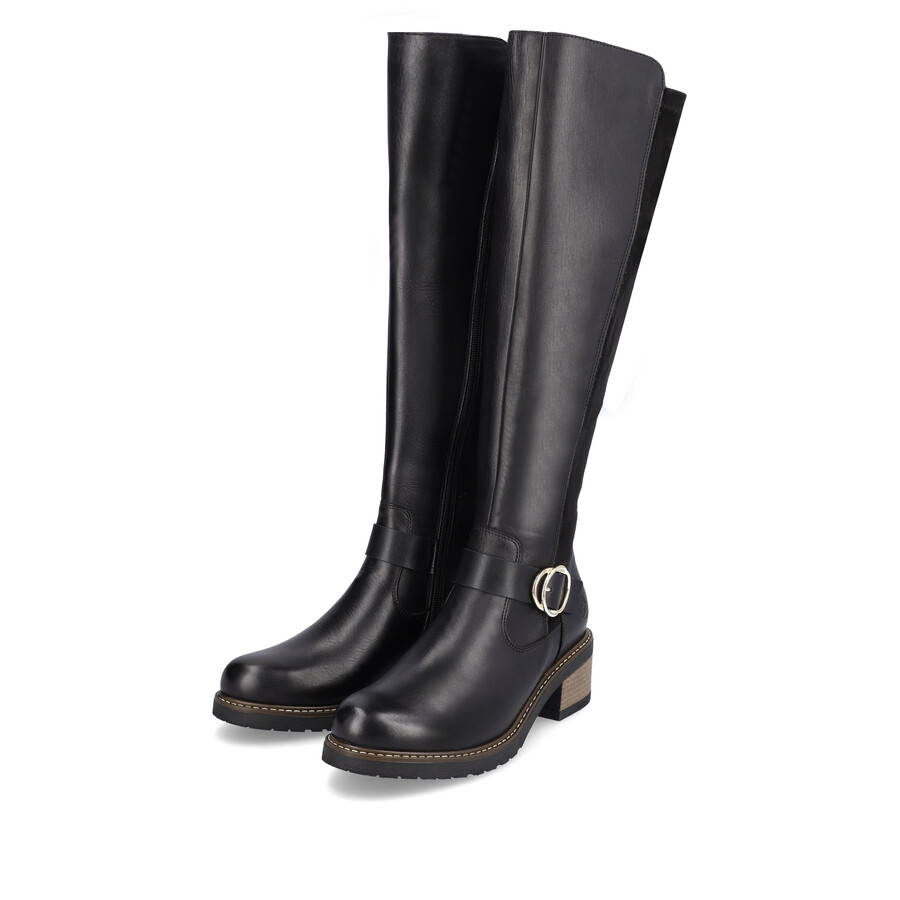 bottes noires à fermeture éclair pour femmes remonte d1a73-01