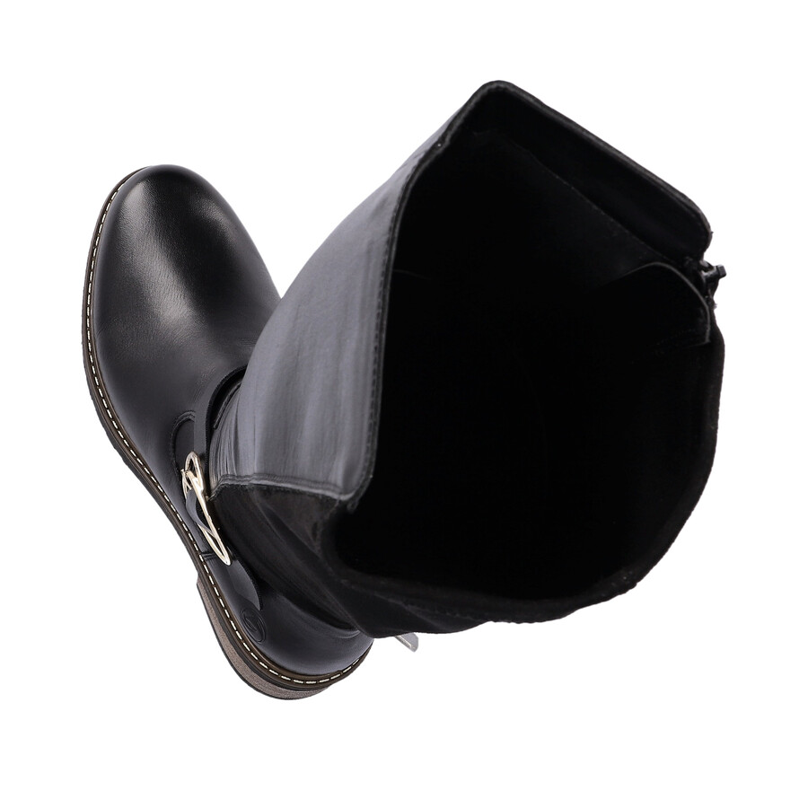 bottes noires à fermeture éclair pour femmes remonte d1a73-01