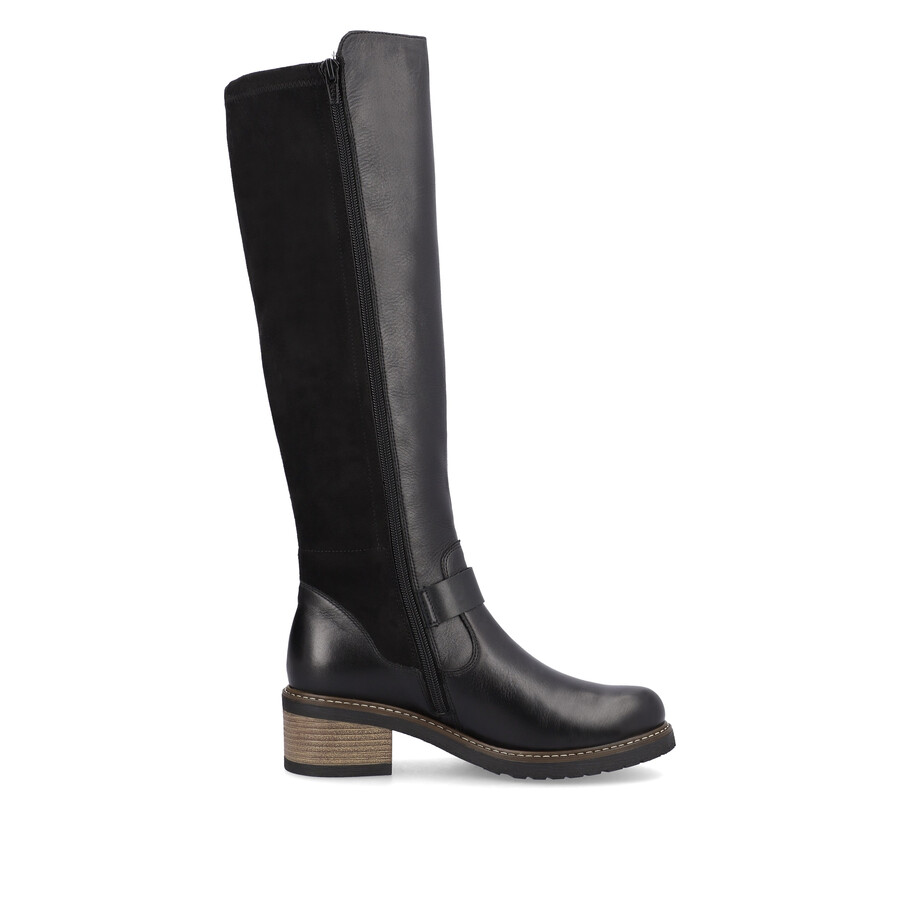bottes noires à fermeture éclair pour femmes remonte d1a73-01
