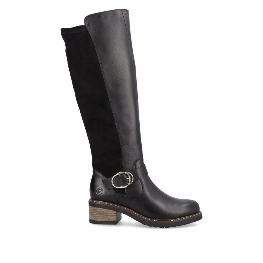 bottes noires à fermeture éclair pour femmes remonte d1a73-01